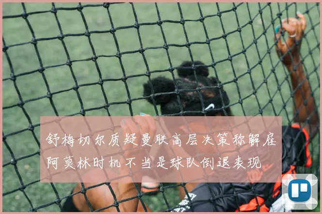 舒梅切尔质疑曼联高层决策称解雇阿莫林时机不当是球队倒退表现
