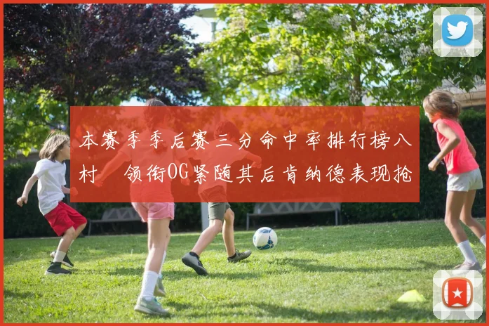 本赛季季后赛三分命中率排行榜八村塁领衔OG紧随其后肯纳德表现抢眼